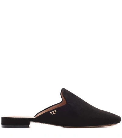 Shop Tory Burch Carlotta Suede Mules In Black