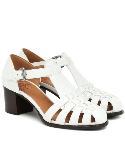 Shop Church's Kelsey 50 Leather Sandals In White