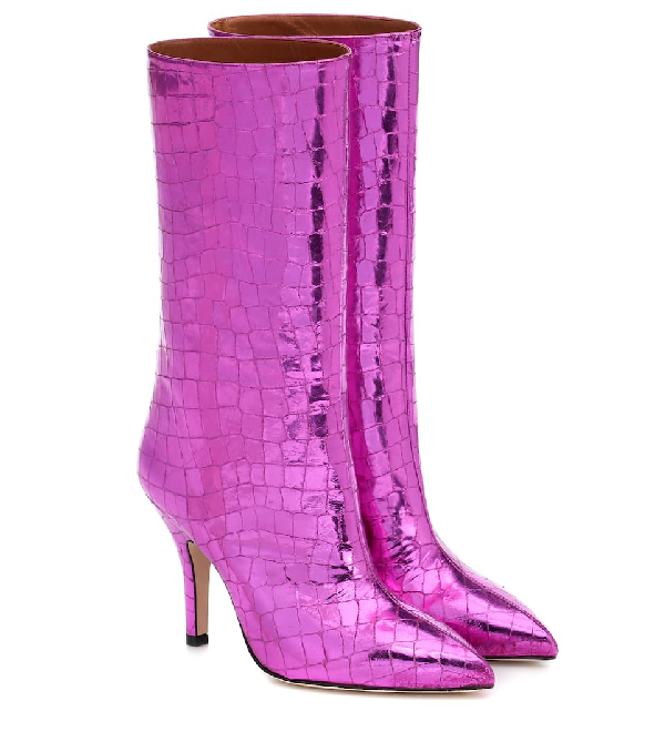 pink croc boots