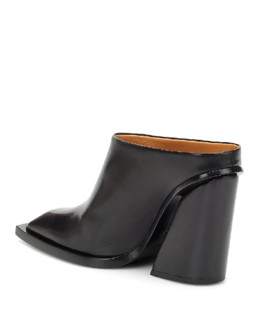 Shop Petar Petrov Sterling Leather Mules In Black