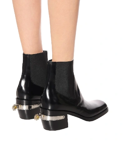 Shop Nodaleto Bulla Western Leather Ankle Boots In Black