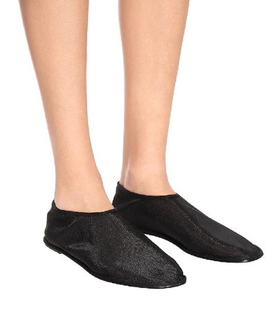 The Row Sock Ballet Flats In Black