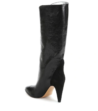 Shop Givenchy Gv3 Leather Boots In Black