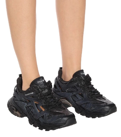 Shop Balenciaga Track Sneakers In Black