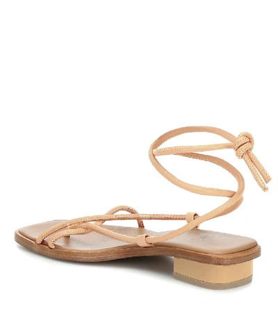 Loq Ara Leather Sandals In Neutral | ModeSens