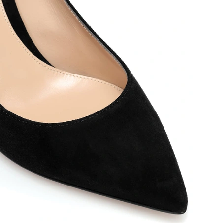 Gianvito Rossi Gianvito 105 Pointed Toe Pumps In Black Leather In Black