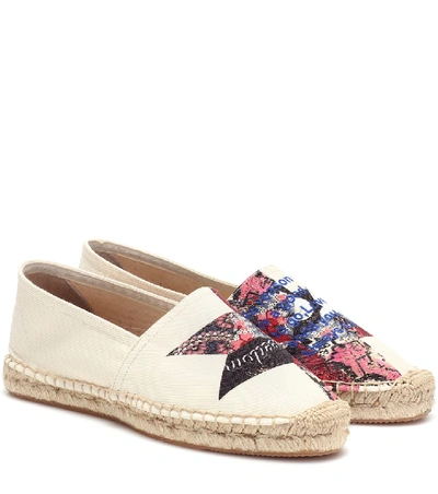 Shop Isabel Marant Canaee Printed Canvas Espadrilles In White