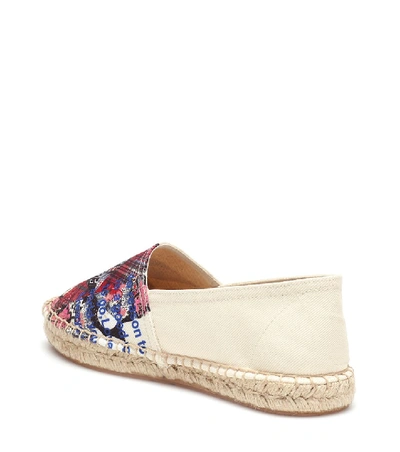 Shop Isabel Marant Canaee Printed Canvas Espadrilles In White