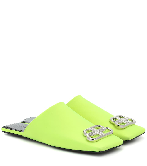 balenciaga slippers green