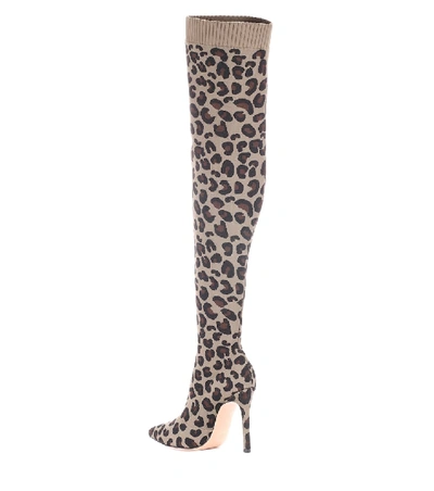 Shop Gianvito Rossi Sauvage Over-the-knee Boots In Beige