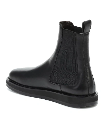 Shop The Row Gaia Leather Ankle Boots In Black