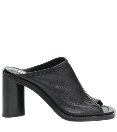 Shop Acne Studios Leather Sandals In Black