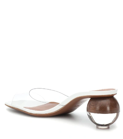 Shop Neous Opus Transparent Sandals In White