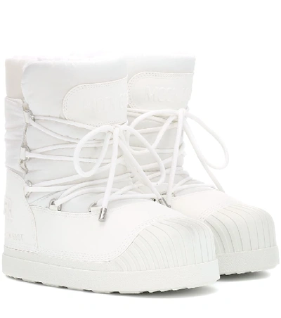 Shop Moncler X Moon Boot® Uranus Ankle Boots In White