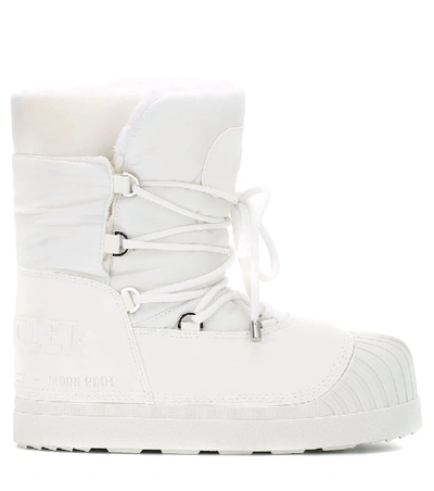 Shop Moncler X Moon Boot® Uranus Ankle Boots In White