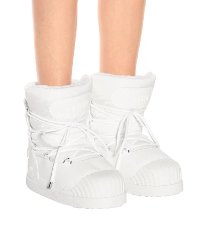 Shop Moncler X Moon Boot® Uranus Ankle Boots In White