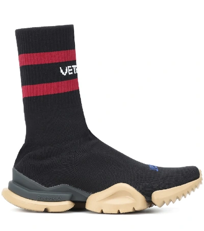 Shop Vetements X Reebok Classic Sock Sneakers In Black