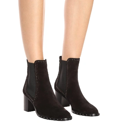 Shop Jimmy Choo Merril 65 Suede Ankle Boots In Black