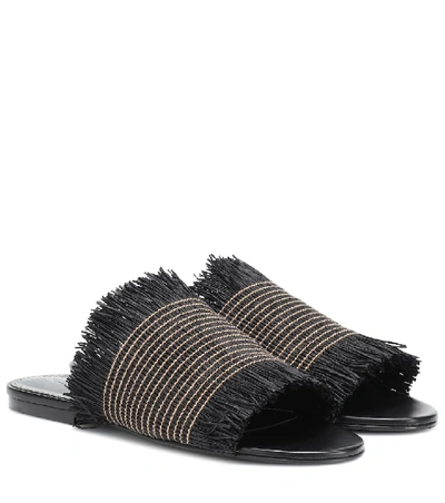 Shop Proenza Schouler Raffia Sandals In Black