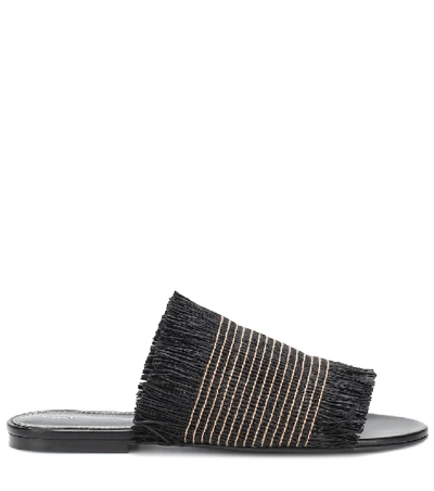 Shop Proenza Schouler Raffia Sandals In Black