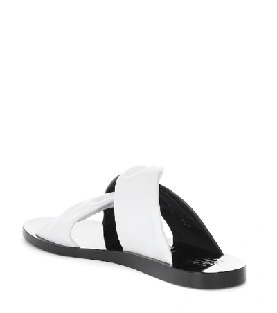 Shop Givenchy Leather Sandals In White