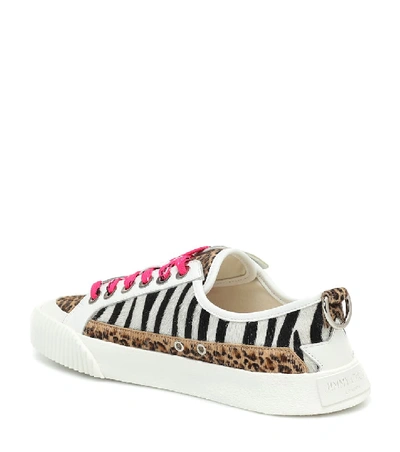 Shop Jimmy Choo Impala Lo/f Animal-print Sneakers In Multicoloured