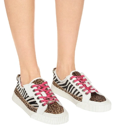 Shop Jimmy Choo Impala Lo/f Animal-print Sneakers In Multicoloured