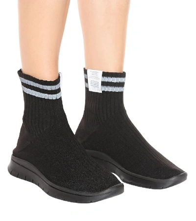 Shop Maison Margiela Sock Sneakers In Black