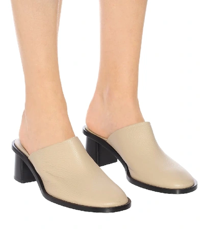 Shop The Row Teatime Clog Leather Mules In White