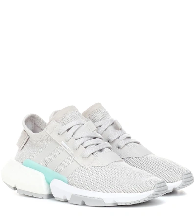 Shop Adidas Originals Pod-s3.1 Mesh Sneakers In Grey