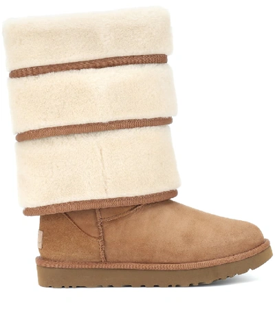 Shop Y/project X Ugg Triple Cuff Boots In Brown