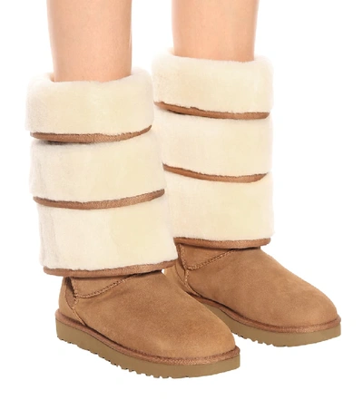 Shop Y/project X Ugg Triple Cuff Boots In Brown