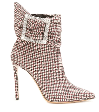 Shop Alexandre Vauthier Yasmine Embellished Ankle Boots In Multicoloured