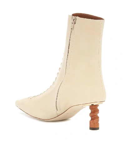 Shop Rejina Pyo Simone Leather Ankle Boots In Neutrals