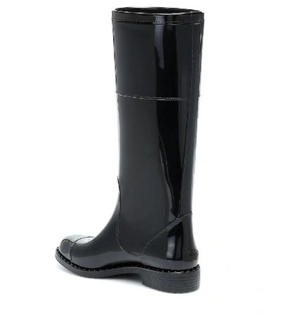 Shop Jimmy Choo Edith Rain Boots In Black