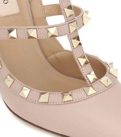 Valentino Garavani Rockstud Ankle Strap Pump In Pink
