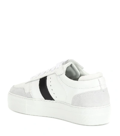 Shop Axel Arigato Platform Leather Sneakers In White