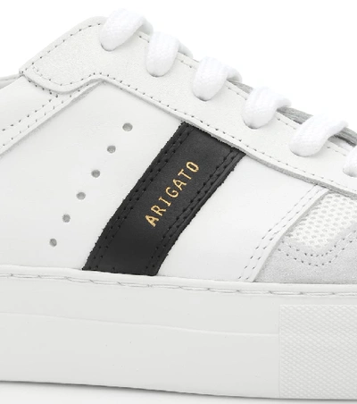 Shop Axel Arigato Platform Leather Sneakers In White