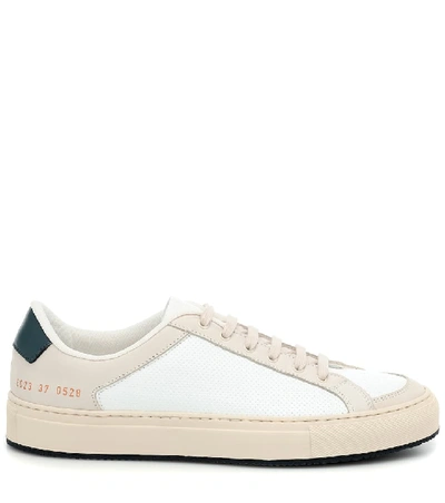 Shop Common Projects Retro Low 70's Leather Sneakers In Beige