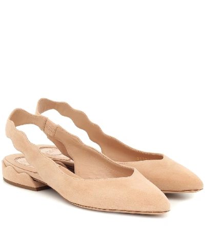 Shop Chloé Laurena Slingback Ballet Flats In Pink