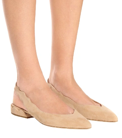 Shop Chloé Laurena Slingback Ballet Flats In Pink