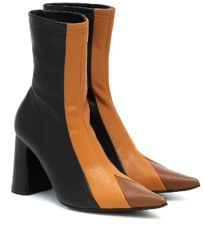 Shop Ellery Helga Leather Ankle Boots In Black