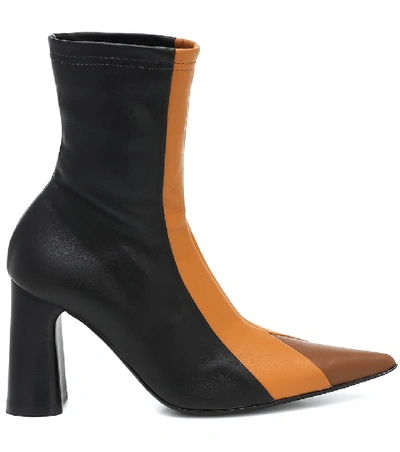 Shop Ellery Helga Leather Ankle Boots In Black
