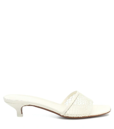 Shop Neous Mormodes Leather Sandals In White