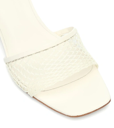 Shop Neous Mormodes Leather Sandals In White
