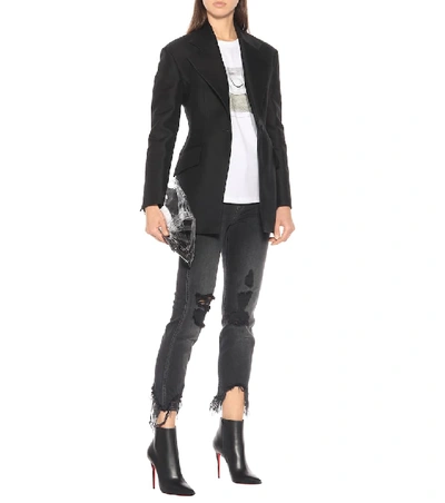 Christian Louboutin 100mm Miss Z Pointed-toe Stiletto Boots In Black