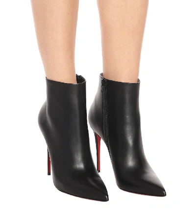 Christian Louboutin 100mm Miss Z Pointed-toe Stiletto Boots In Black