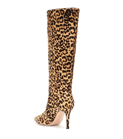 Shop Gianvito Rossi Hunter Leather Knee-high Boots In Multicoloured