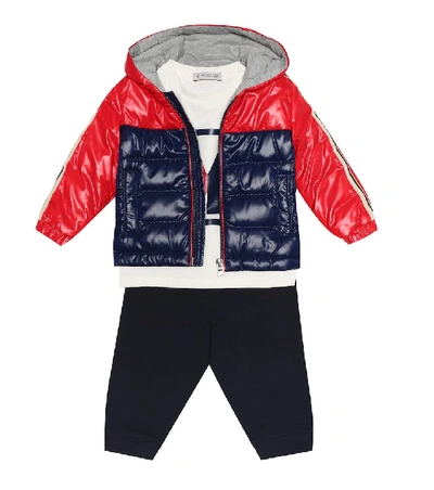 Shop Moncler Baby Jonc Down Puffer Coat In Red