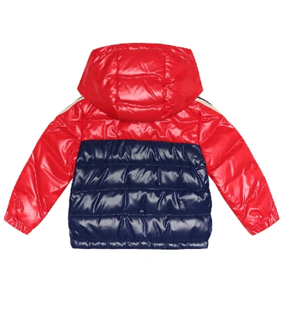 Shop Moncler Baby Jonc Down Puffer Coat In Red